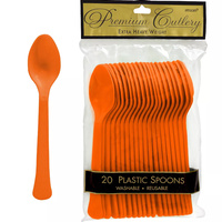 Amscan Orange Party Supplies Spoons 20 Pack
