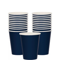 Navy Blue Party Supplies Paper Cups 20 Pack
