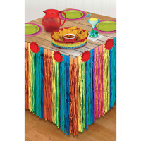 Mexican Fiesta Striped Paper Table Skirt