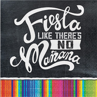 Mexican Taco Fiesta Serape Lunch Napkins 16 Pack
