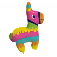 Mexican Taco Fiesta Fun Shape Donkey Foil Balloon 