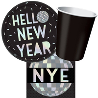 Hello New Year 8 Guest Tableware Party Pack