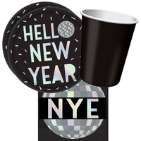 Hello New Year 16 Guest Tableware Party Pack