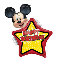 Mickey Mouse Forever Happy Birthday Personalized SuperShape Foil Balloon