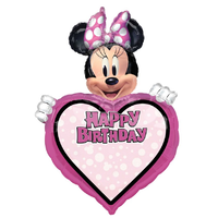 Minnie Mouse Forever Happy Birthday SuperShape Personalized Balloon