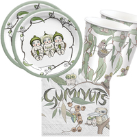 May Gibbs Gumnut Babies 16 Guest Tableware Party Pack