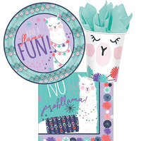 Llama 8 Guest Tableware Party Pack