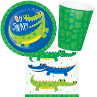 Alligator 8 Guest Large Tableware Party Pack