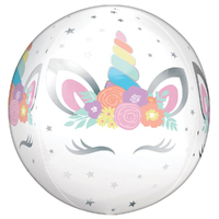 Unicorn Party Orbz Foil Balloon