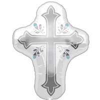 Holy Day Cross SuperShape XL Foil Balloon
