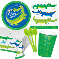 Alligator 8 Guest Deluxe Tableware Party Pack