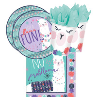 Llama 16 Guest Tableware Party Pack
