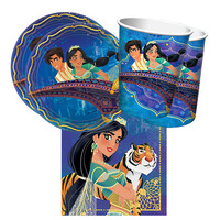 Disney Aladdin Arabian Nights 16 Guest Large Tableware Pack