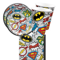 Justice League 16 Guest Small Tableware Party Pack