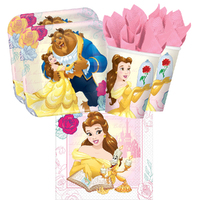 Beauty And The Beast Belle 16 Guest Small Tableware Pack