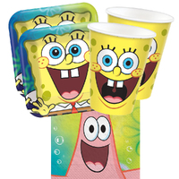 Spongebob 16 Guest Small Tableware Party Pack