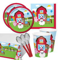 Farmhouse Barnyard 16 Guest Deluxe Tableware Pack