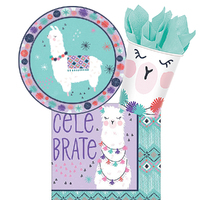 Llama 8 Guest Small Tableware Party Pack
