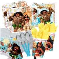 Disney Moana- 16 Guest Deluxe Tableware Party Pack