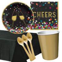 Cheers Gold 20 Guest Deluxe Tableware Pack