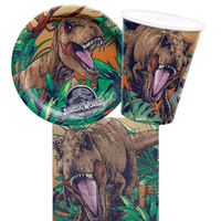 Dinosaur Jurassic World Dominion 8 Guest Large Tableware Party Pack