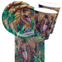 Dinosaur Jurassic World Dominion 16 Guest Large Tableware Party Pack