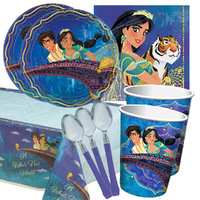Disney Aladdin Jasmine 16 Guest Large Deluxe Tableware Pack