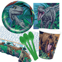 Dinosaur Jurassic World 8 Guest Small Deluxe Tableware Party Pack