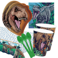 Dinosaur Jurassic World 16 Guest Deluxe Tableware Pack