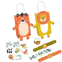 Get Wild Jungle 8 Guest Kraft Bag Party Pack