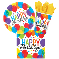 Happy Birthday Celebration 8 Guest Tableware Party Pack