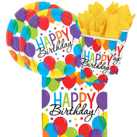 Happy Birthday Celebration 16 Guest Tableware Party Pack