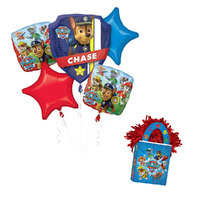 Paw Patrol Chase Foil Balloon Bouquet With Balloon Weight