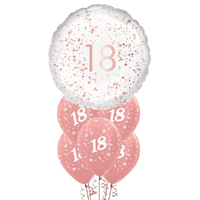 18th Birthday Rose Gold Balloon Party Pack