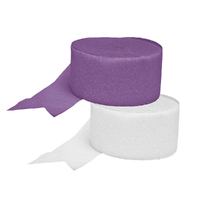 Football White And Purple Fremantle Dockers Streamer Decorating Pack