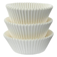 White Cupcake Cases Baking Cups 75 Pack