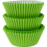 Kiwi Green Cupcake Cases Baking Cups 75 Pack