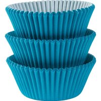 Caribbean Blue Cupcake Cases Baking Cups 75 Pack