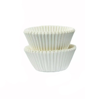 Mini White Cupcake Cases Baking Cups 100 Pack