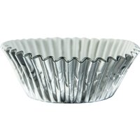 Silver Foil Cupcake Cases Baking Cups 24 Pack