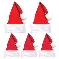 Christmas Family of 5 Santa Hat Party Pack