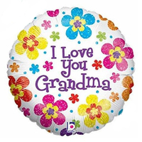  Mother's Day I Love You Grandma Round Foil Balloon