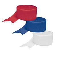 Australia Day Red, White & Blue Streamer Decorating Pack