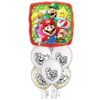 Super Mario Brothers Foil & Latex Balloon Party Pack
