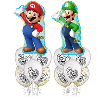 Super Mario Brothers Mario And Luigi SuperShape Balloon Party Pack
