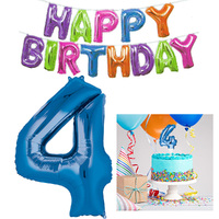 4th Birthday Balloon Party Pack