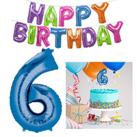 6th Birthday Balloon Party Pack