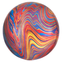 Colourful Marbled Orbz Foil Balloon