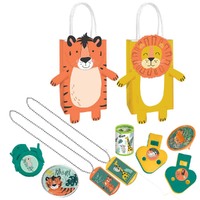 Jungle Kraft Bag 8 Guest Party Pack