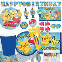 Pokemon 8 Guest Happy Birthday Party Pack
